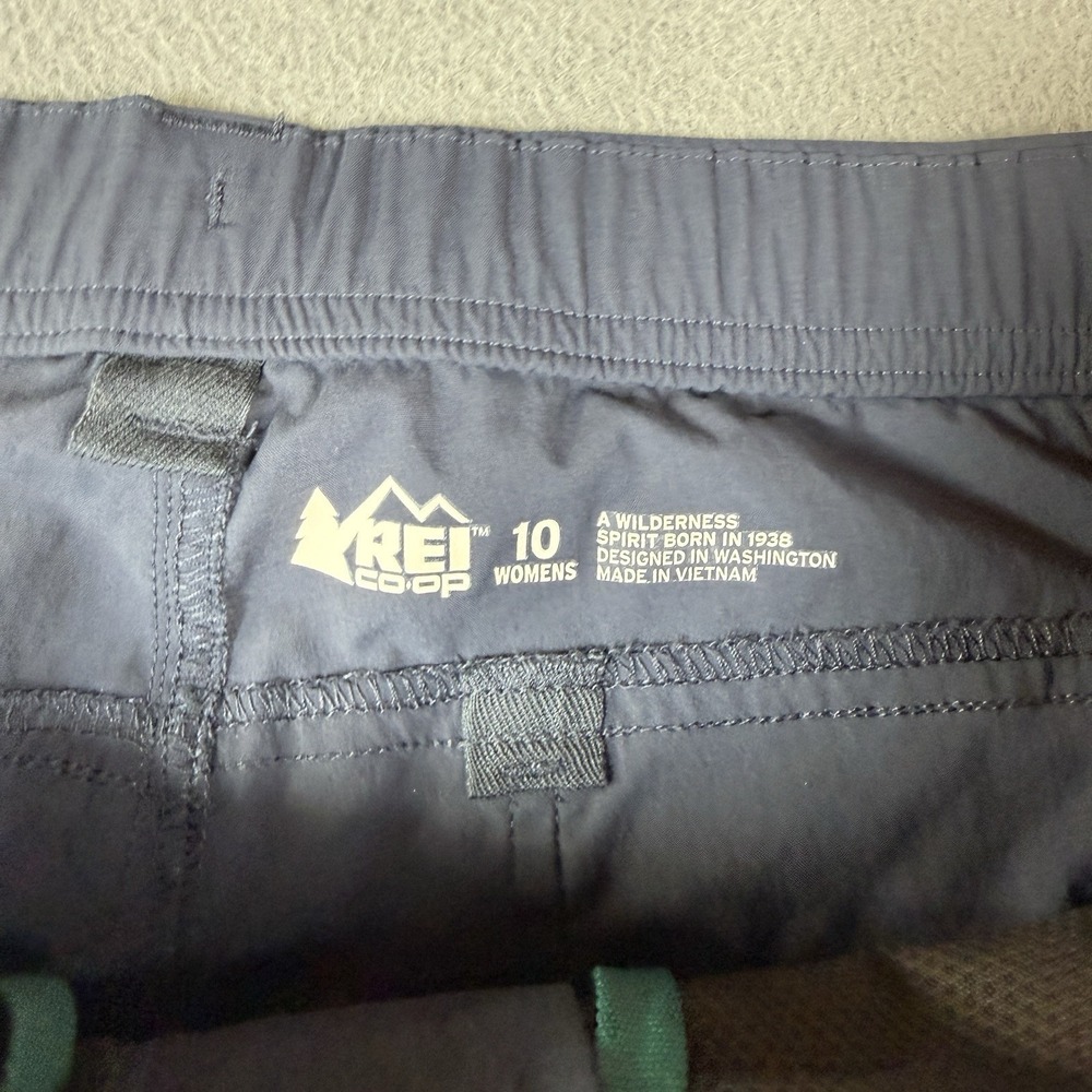 REI Womens Nylon Hiking Pants Size 10 Blue Trail Camping Outdoors Performance - Picture 3 of 9